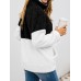 Women Teddy Velvets Contrast Color Turtleneck Patchwork Street Fashion Plush European Sweatshirts