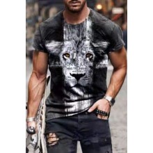 Casual Animal Print T-shirt