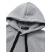 Casual Solid Simple Warm Hoodies Slit Zipper Hem Drawstring For Women